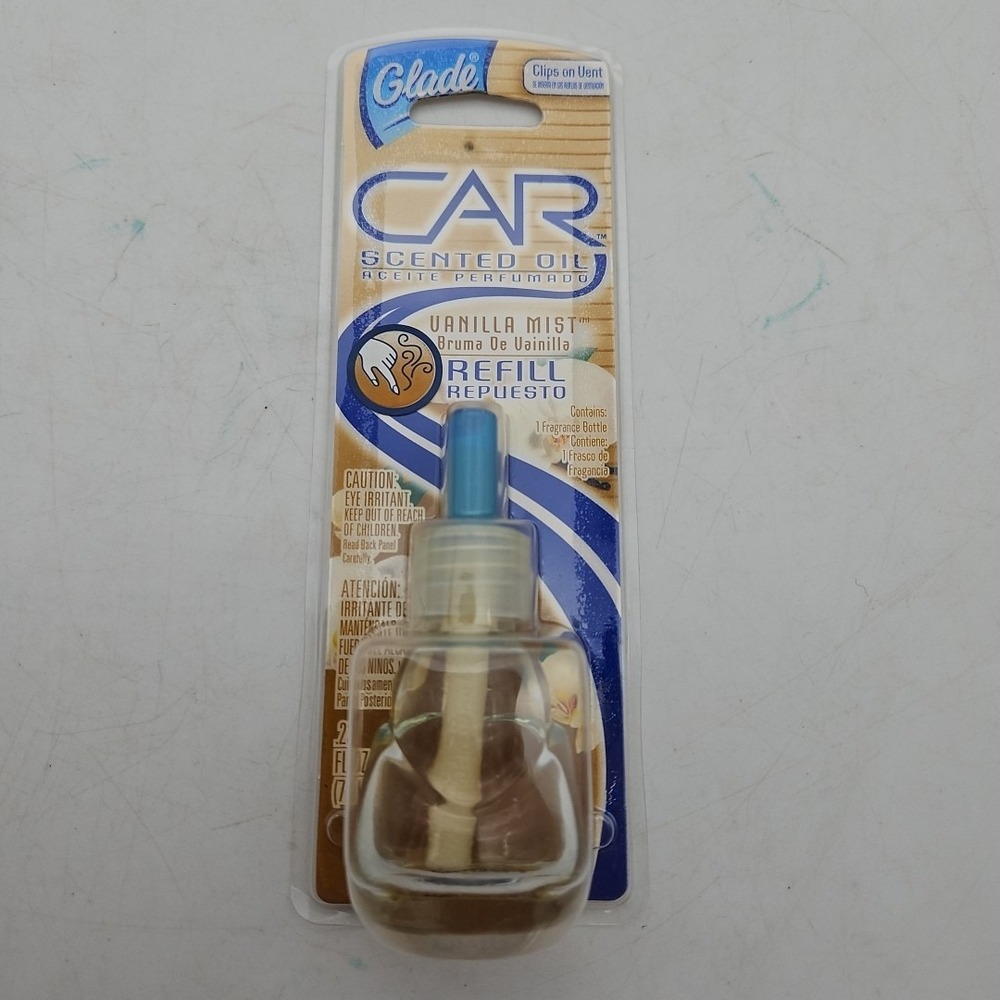 Vintage Glade Car Scented Oil Refill Vanilla‎ Mist 2004 NOS Deadstock